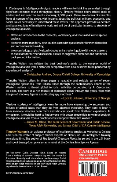 Challenges in Intelligence Analysis