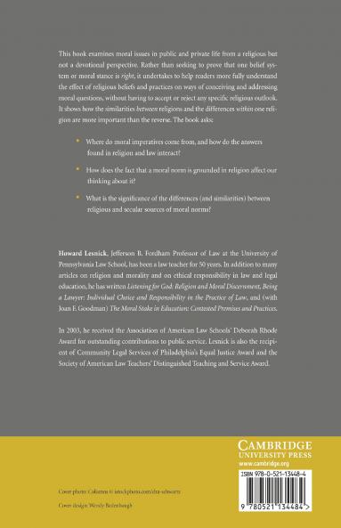 Religion in Legal Thought and Practice