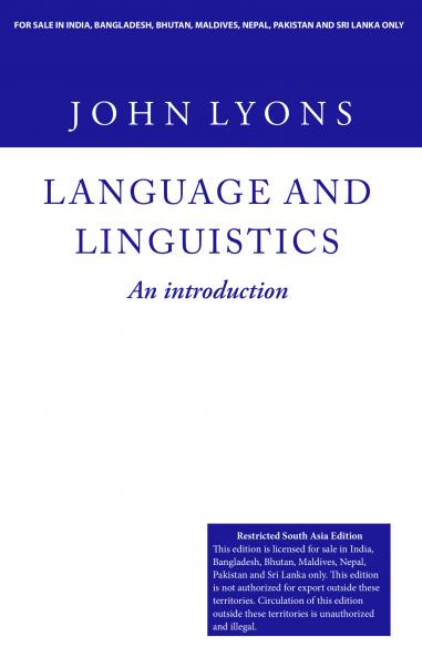 Language and Linguistics - An Introduction