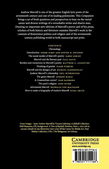 The Cambridge Companion to Andrew Marvell