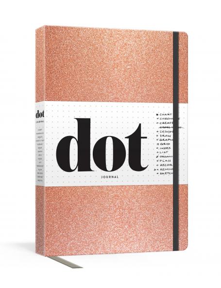 Dot Journal: Rose Gold; a Dotted Blank Journal for List-making Journaling Goal-setting: With Elastic Closure and Ribbon Marker