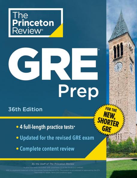 PRINCETON REVIEW GRE PREP 36TH EDITION: