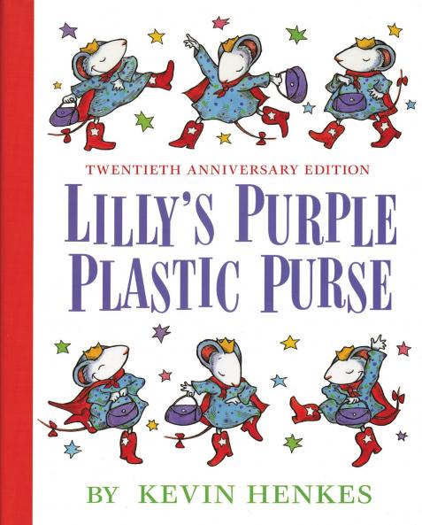 LILLY'S PURPLE PLASTIC PURSE
