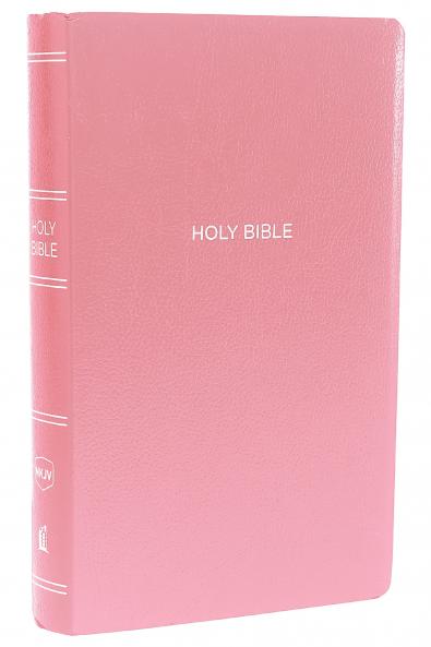 NKJV Gift and Award Bible Leather-Look Pink Red Letter Edition
