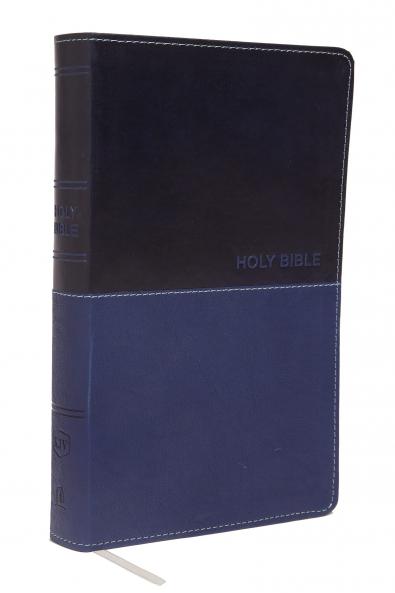 KJV Deluxe Gift Bible Leathersoft Blue Red Letter Comfo