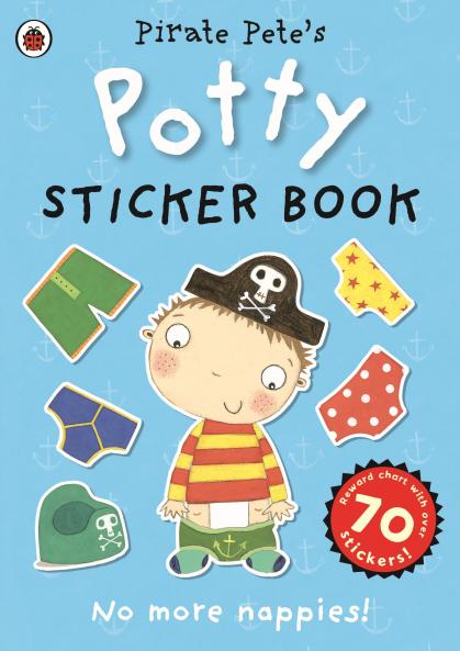 Pirate Pete's Potty sticker activity boo