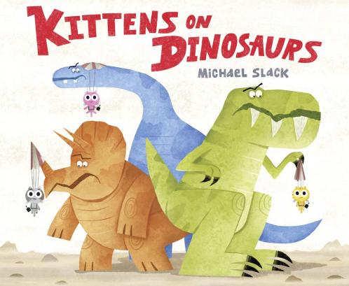 Kittens on Dinosaurs