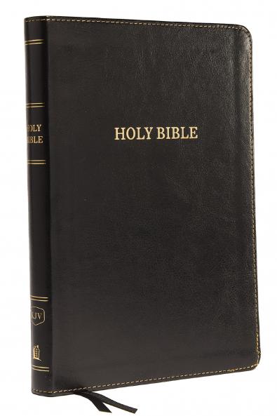 KJV Thinline Bible Large Print Leathersoft Black Thumb