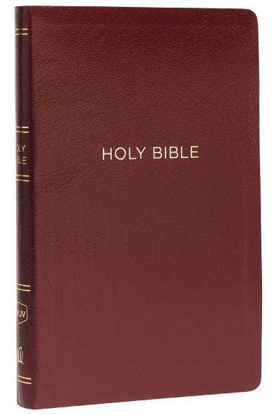 NKJV THINLINE REFERENCE BIBLE LEATHER-LOOK BURGUNDY