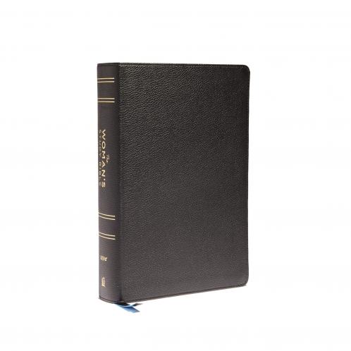NIV THE WOMAN'S STUDY BIBLE GENUINE LEATHER BLACK FULL-C