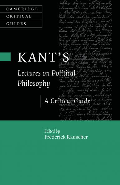 Kant's Lectures on Political Philosophy
