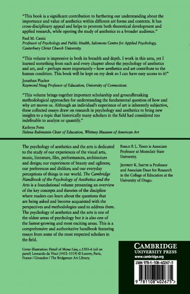 The Cambridge Handbook of the Psychology of Aesthetics and the Arts
