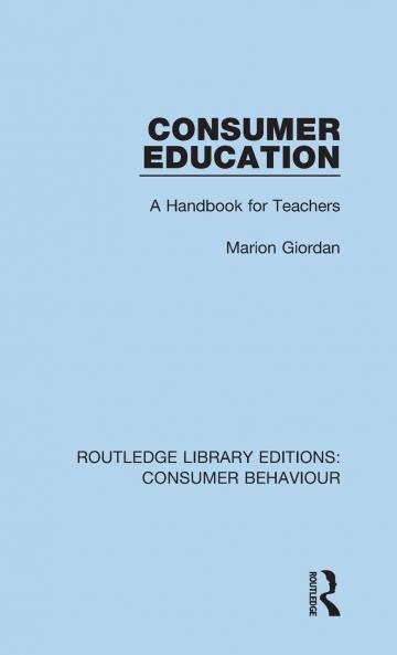 Consumer Education (RLE Consumer Behaviour)