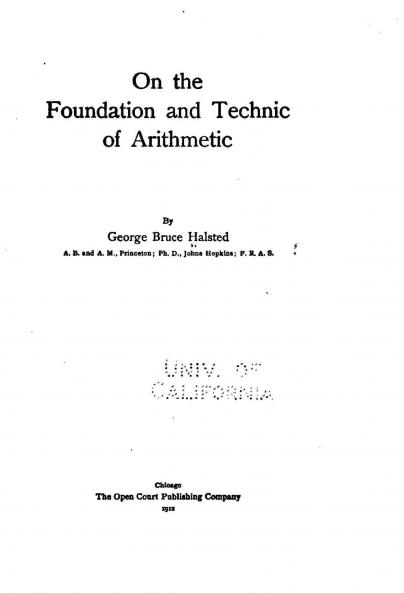 On the Foundation and Technic of Arithmetic Volume