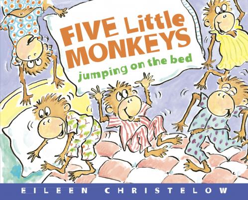 FIVE LITTLE MONKEYS JUMPING ON THE BED BOARD BOOK