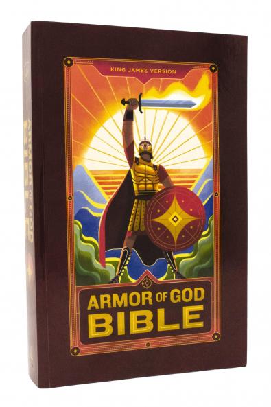 KJV ARMOR OF GOD BIBLE SOFTCOVER (CHILDREN’S BIBLE RED LET