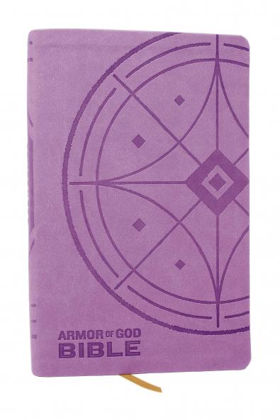 NKJV ARMOR OF GOD BIBLE PURPLE LEATHERSOFT (CHILDREN’S BIBL