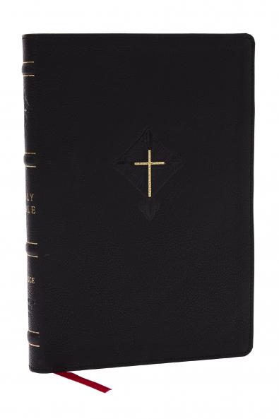 RSV2CE THINLINE LARGE PRINT CATHOLIC BIBLE BLACK LEATHERSO