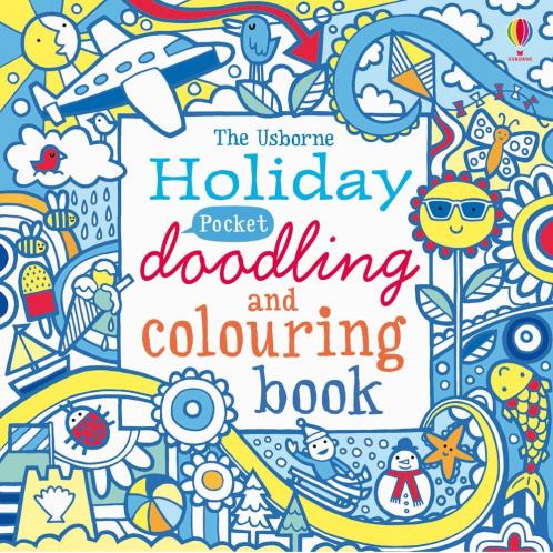 HOLIDAY POCKET DOODLING AND COLOURING BOOK