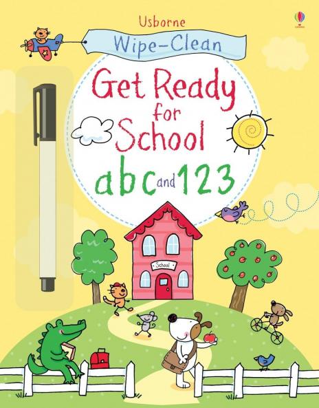 WIPE-CLEAN GET READY FOR SCHOOL ABC AND 123