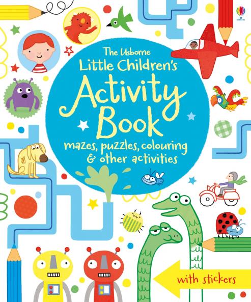 LITTLE CHILDREN'S ACTIVITY BOOK MAZES PUZZLES COLOURING