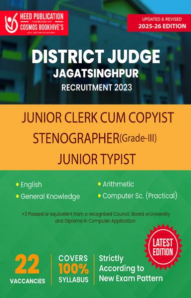 Junior Clerk Cum Copyist Stenographer (Grade-III) Junior typist