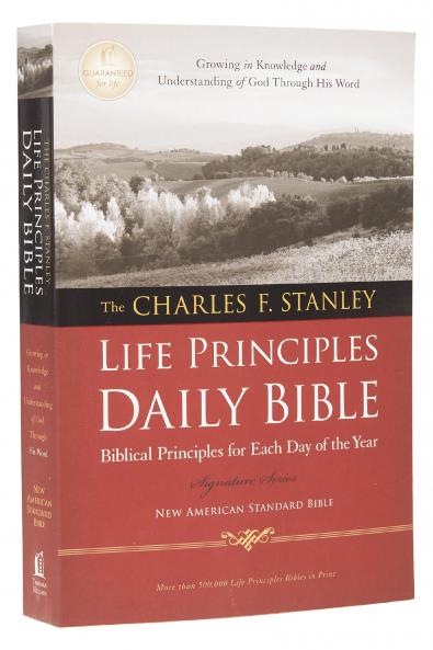 NASB The Charles F. Stanley Life Principles Daily Bible Pa