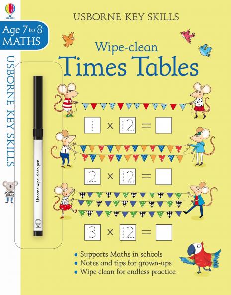 Key Skills Wipe-Clean: Times Tables 7-8