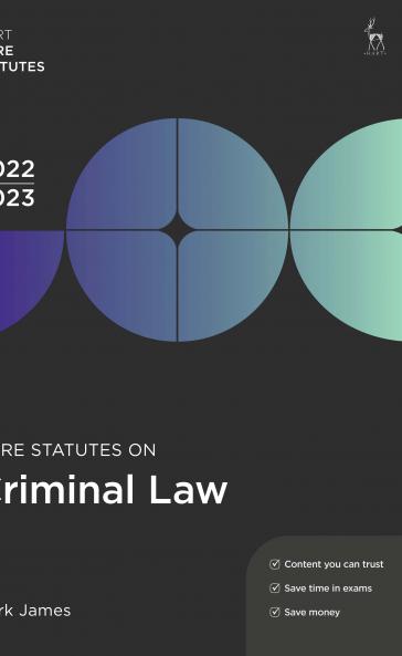 Core Statutes on Criminal Law 2022-23