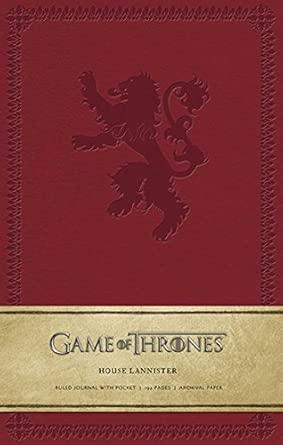 GAME OF THRONES: HOUSE LANNISTER HARDCOVER RULED JOURNAL