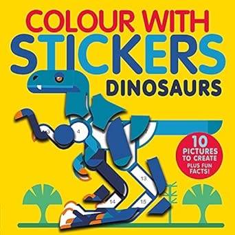 Colour With Stickers: Dinosaurs