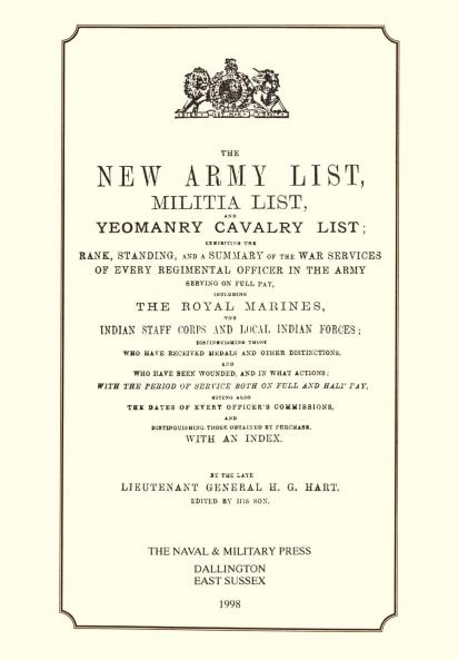 Hart's Army List 1895