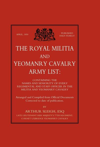 Royal Militia and Yeomanry Cavalry Army List
