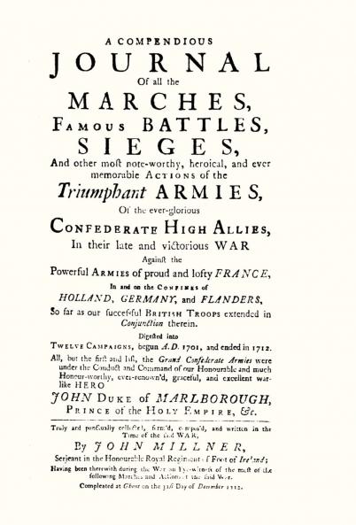 Compendious Journal of All the Marches Famous Battles & Sieges (of Marlborough)