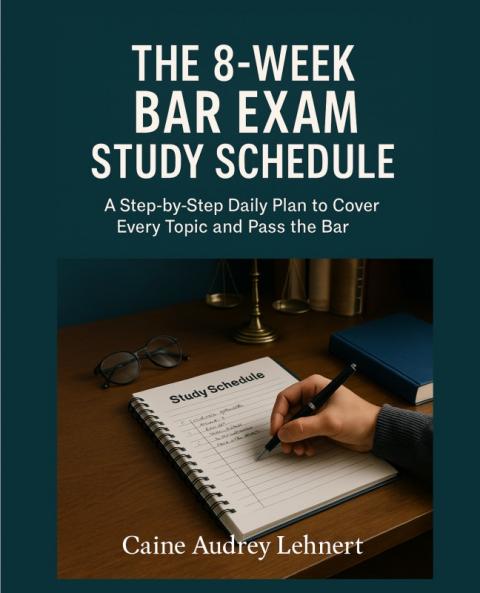 The 8-Week Bar Exam Study Schedule