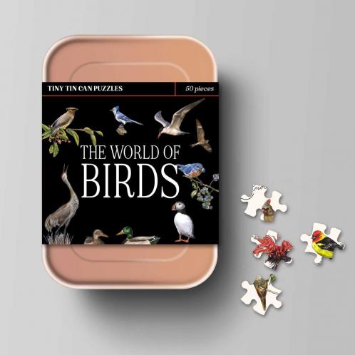 THE WORLD OF BIRDS: A TINY TIN CAN PUZZLE