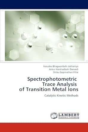 Spectrophotometric   Trace Analysis   of Transition Metal Ions