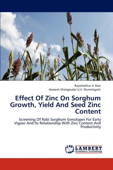 Effect of Zinc on Sorghum Growth Yield and Seed Zinc Content