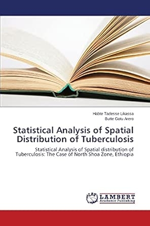 Statistical Analysis of Spatial Distribution of Tuberculosis