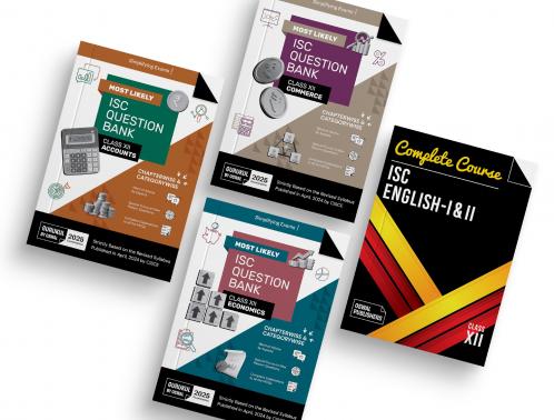 Gurukul by Oswal Most Likely ISC Commerce Stream Question Bank Class 12 Bundles (Set of 4) : Accounts Commerce Economics & English for Exam 2025