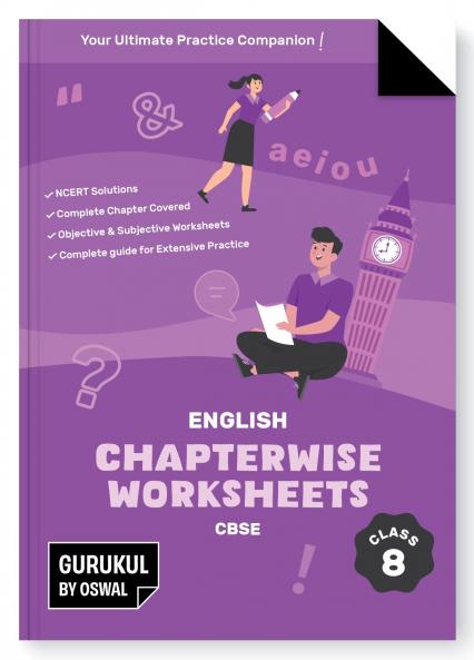Gurukul English Chapterwise Worksheets : CBSE Class 8 For Exam 2026