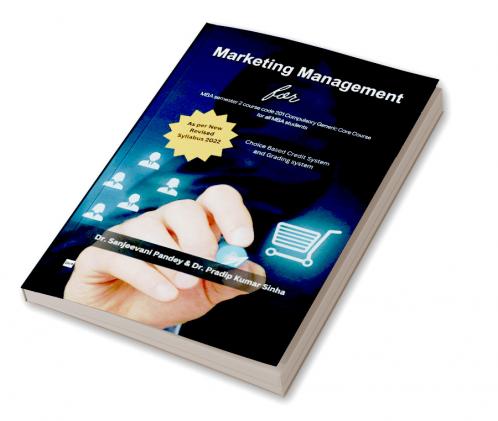 Marketing Management For MBA semester 2 course code 201 Compulsory Generic Core Course for all MBA students