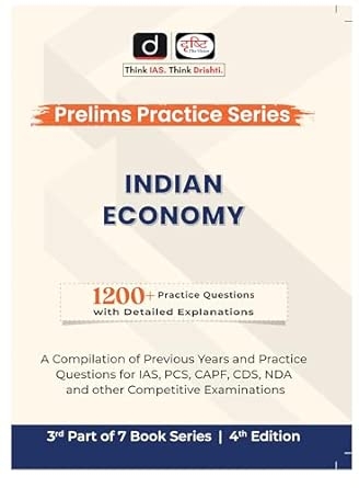 Drishti IAS PPS Indian Economy 4th Edition | Prelims Practice Series Exam Books | Bhartiya Arthvyavastha In English