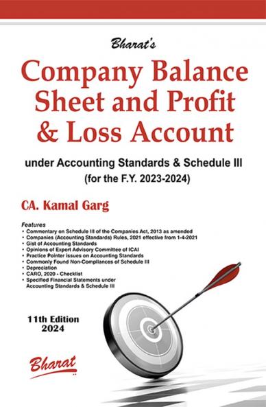 Company Balance Sheet and Profit & Loss Account under Accounting Standards & Schedule III (for the F. Y. 2023-2024)