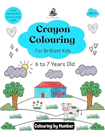 Crayon Colouring for Brilliant kids - 6 to 7 Years old