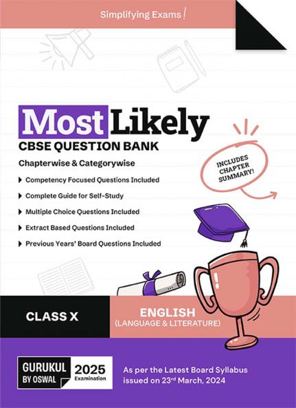 Gurukul By Oswal English (Language & Literature) Most Likely Question Bank : CBSE Class 10 for 2025 Exam