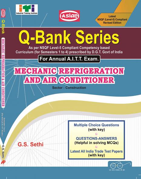 UPTO-DATE  Q-BANK REF.A.C. (MCQ SOL. PAPER) (NSQF - 4 SYLL.)
