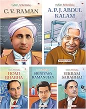 Story Books for Kids (Set of 5 Books) (Illustrated) - Indian Scientists - Biographies for Children - C. V. Raman Homi Bhabha Srinivasa Ramanujan  Vikram Sarabhai & A. P. J. Abdul Kalam
