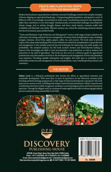 Fruits and Plantation Crops: Production and Management