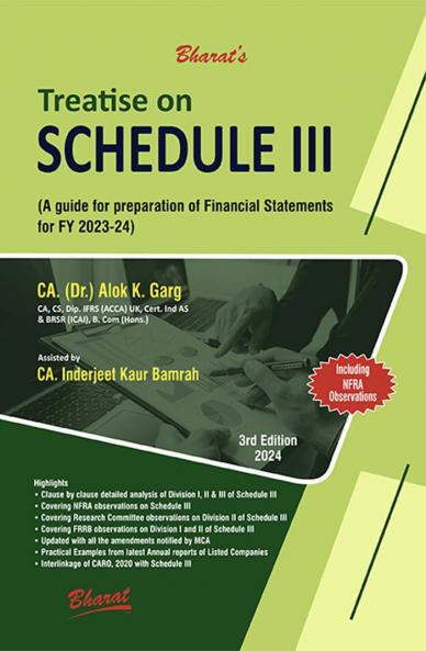 Treatise on Schedule III (A guide for preparation of Financial Statements for FY 2023-24)
